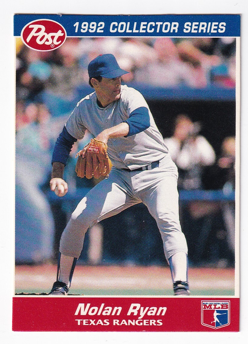 Nolan Ryan 1990 Post ML Baseball Card #27 Rangers | eBay