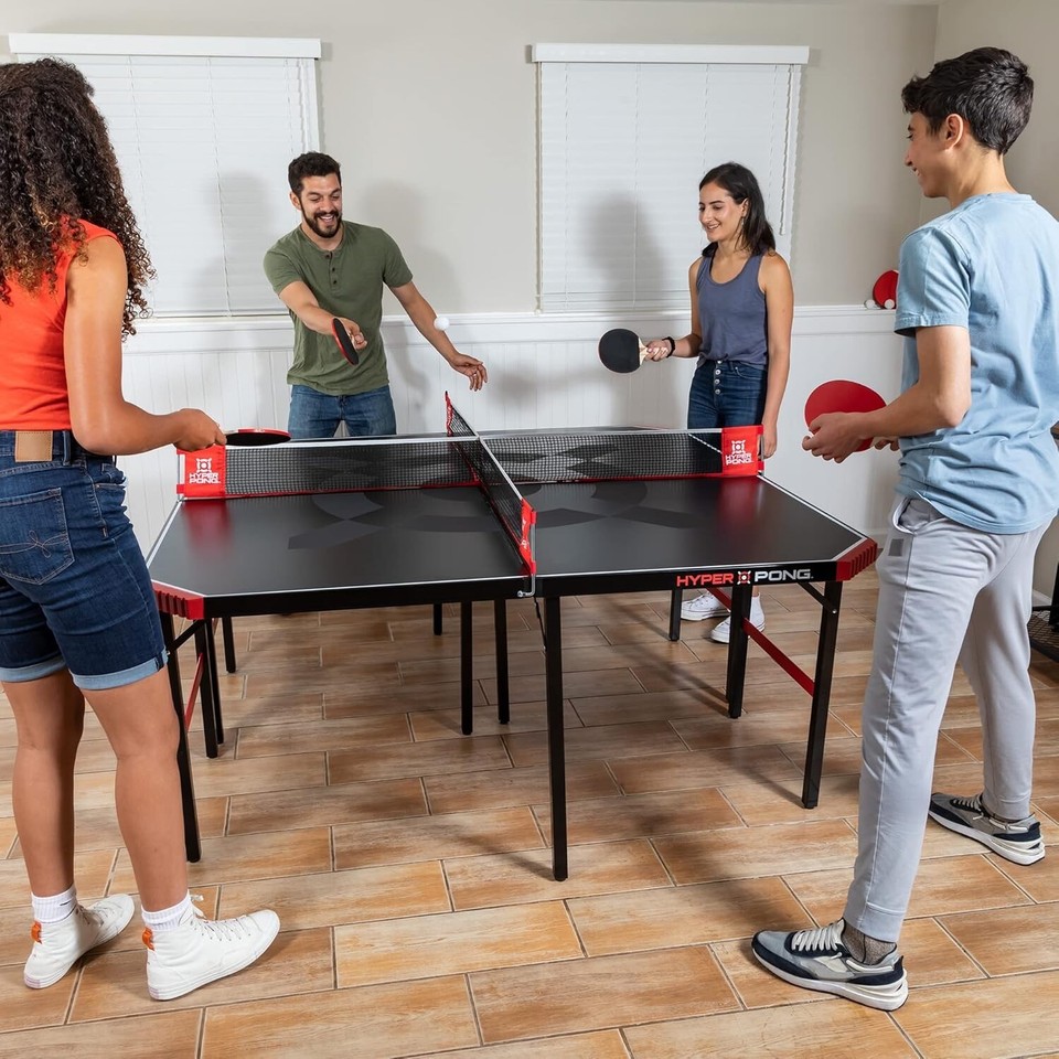 Square Pong EastPoint Sports Hyper Pong 4-Way Table Tennis - Four Square Ping Pong ...