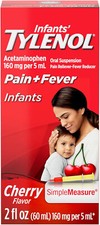 Tylenol Infants Liquid Pain  Fever Relief, Acetaminophen, Cherry Flavor, 2 oz
