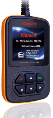 iCarsoft i909 für Mazda Mitsubishi Diagnosegerät  Motor Getriebe ABS Airbag uvm.