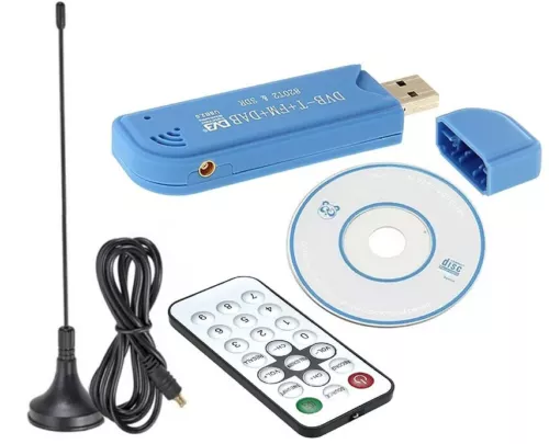 All-in-1 USB DVB-T FM Tuner SDR DAB Receiver Dongle For PC Win11 Win10 Win8/7