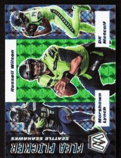 2020 Mosaic Metcalf Marshawn Lynch Russell Wilson Flea Flicker Green Seahawks