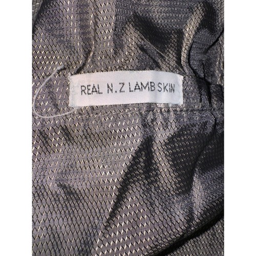Giacca cappotto Adler vera pelle di agnello uomo pelle nera taglia 2xl classico - Foto 11 di 12
