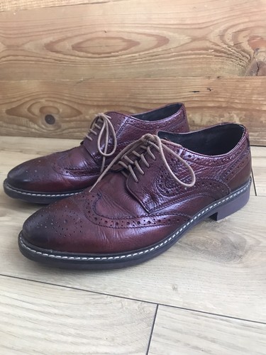 LEATHER BROGUES SIZE 8 M\u0026S | eBay