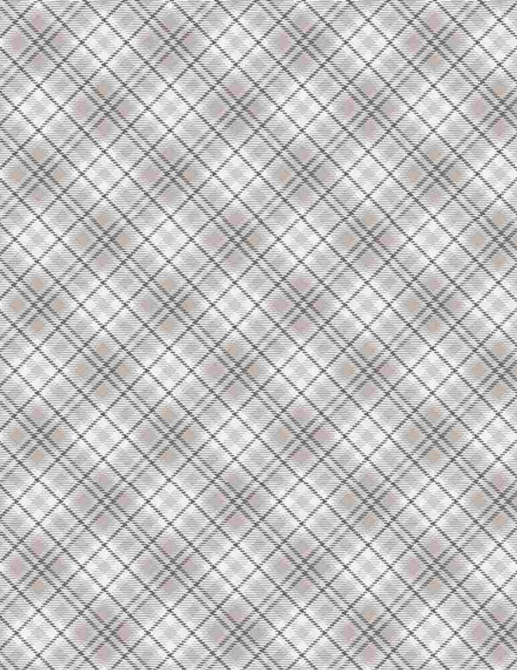 MINKY Timeless Treasures Рождественский Мягкий Крем Зимний Легкий Косой Шотландский - Изображение 2 из 3