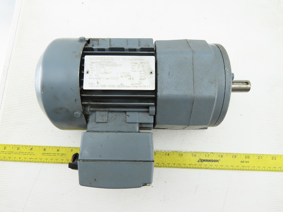 SEW-EURODRIVE R3DT71D4/TF/IS 0.37Kw Gear Motor 266/460V 3Ph SEW-EURODRIVE R3DT71D4/TF/IS 0.37Kw Gear Motor 266/460V 3Ph