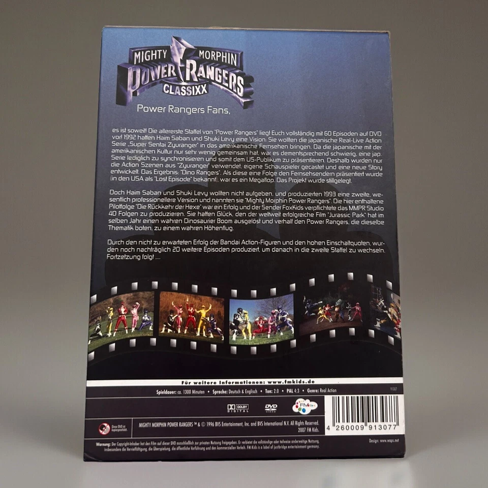 Mighty Morphin Power Rangers Classixx DVD Season 1 English / German Reg 2 - image 2 of 4