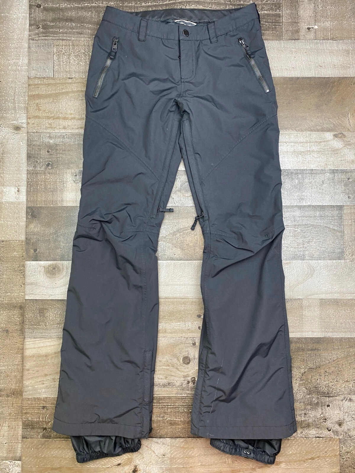 burton dryride ski snowboard zip pockets lined pants