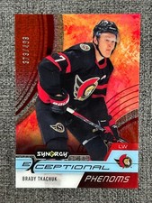 Brady Tkachuk 2021-22 Upper Deck Synergy Hockey Exceptional Phenoms #EP-BT /599