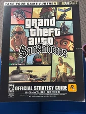 GRAND THEFT AUTO SAN ANDREAS Brady Games Official Strategy Guide WITH MAP