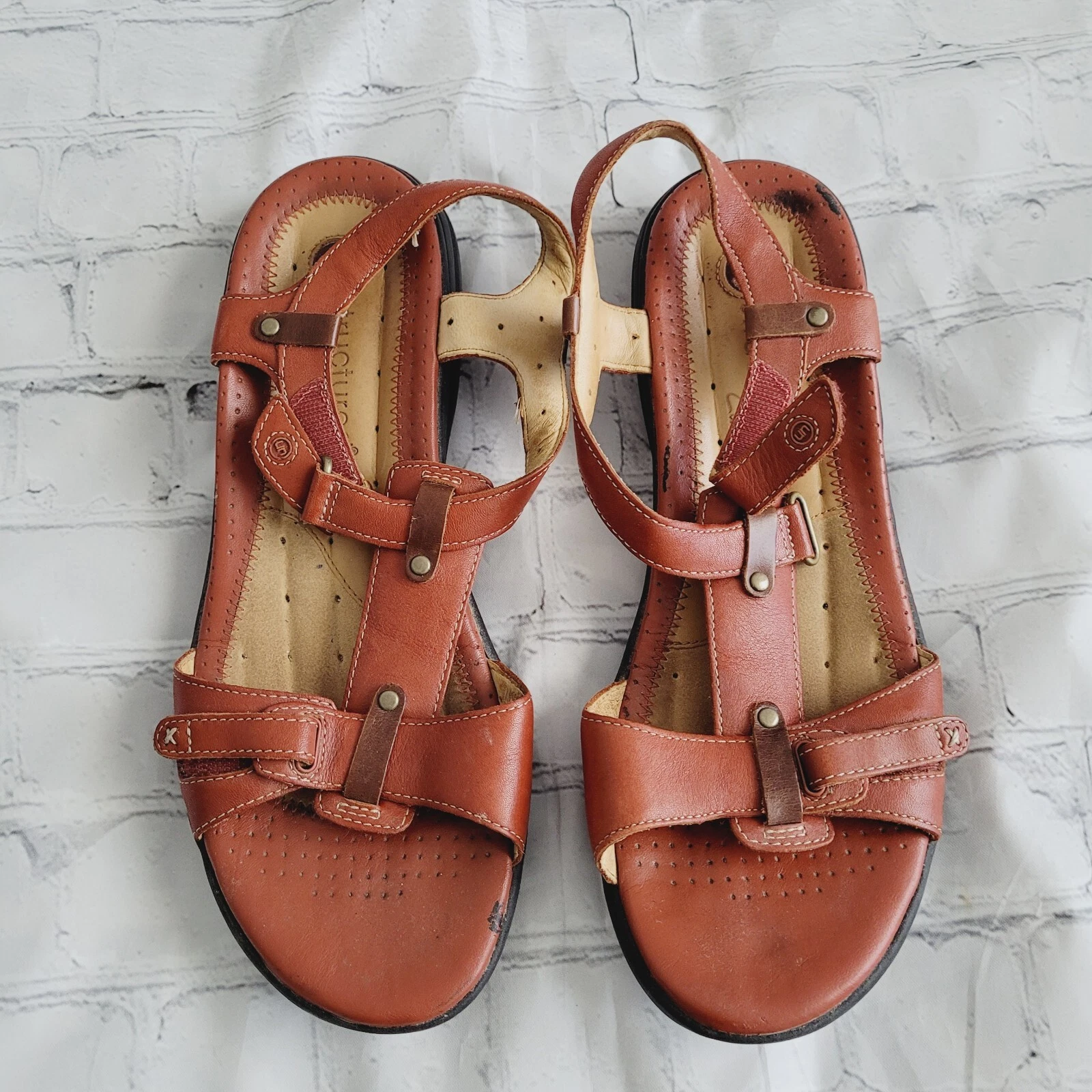 Unstructured By Clarks sandalo donna senza ombra in pelle tg 10