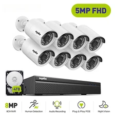 8CH 5MP Security Camera System 5MP IP66 Video Surveillance Video Recorder Kit