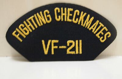 2 Fighting Checkmates VF-211 Patches US Navy Fighter Patch