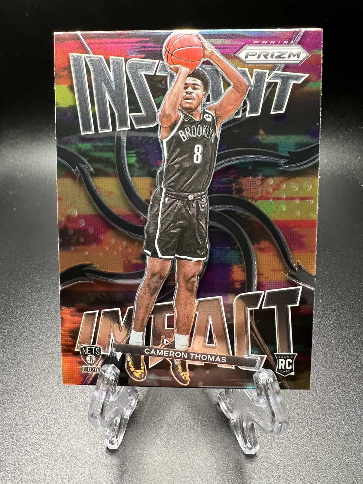 2021-22 Prizm Instant Impact #2 Cameron Thomas Brooklyn Nets