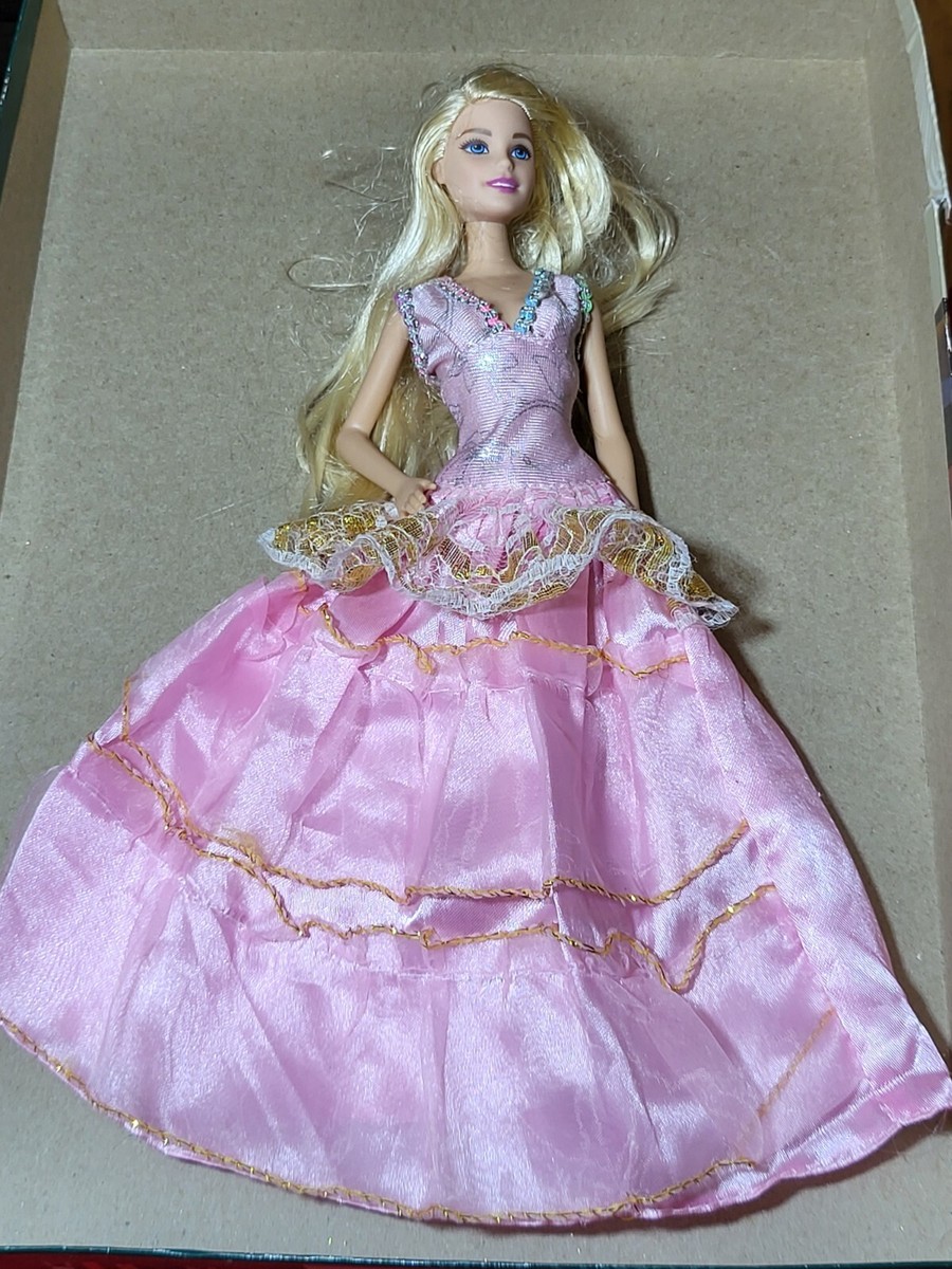 Mattel Barbie Doll Pink Princess Dress or other C262