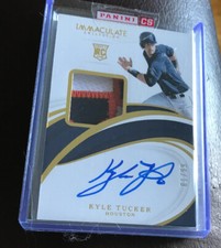 2019 PANINI IMMACULATE KYLE TUCKER PATCH RELIC RPA AUTO ASTROS 1/99 RC NICE👍