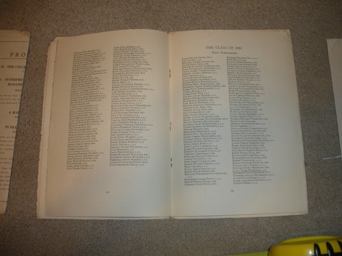 Vintage 1929 University of Illinois Annual Honors Day Program MAY 17, - Picture 21 of 23