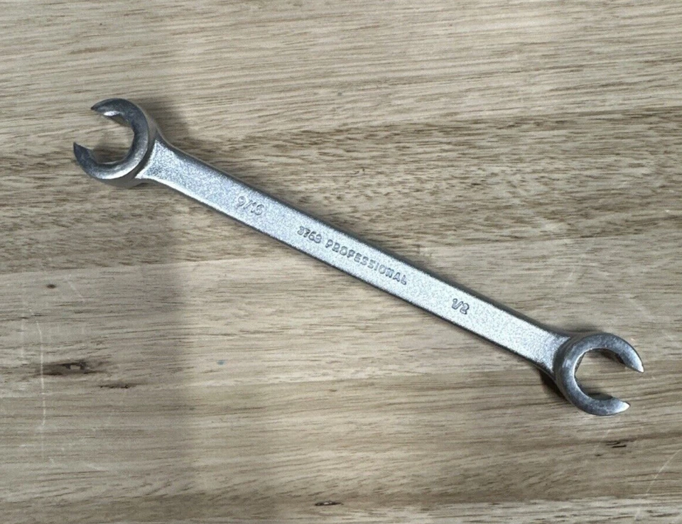 Proto 9/16 1/2 Flare nut spanner 3768 190mm long Made in USA - image 2 of 4