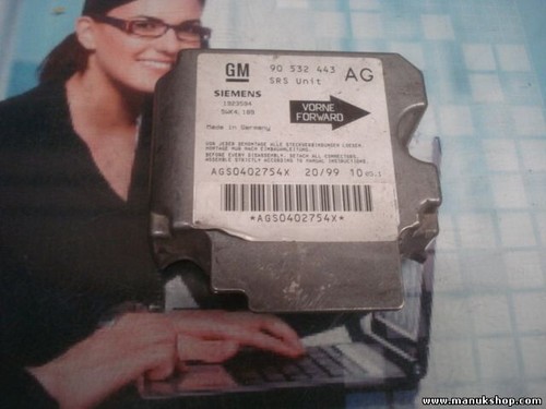 Airbagsensor Airbagsteuergerät Opel Corsa B GM 90532443 90 532 443 AG 5WK4189