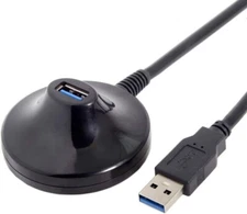 cablecc USB 3.0 Type-A Male to Female Extension Dock Station Docking Cable 0.8m