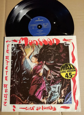 MONSOON - EVER SO LONELY / SUNSET OVER THE GANGES - 12''-MAXI SIN  1982 (vg+/vg)