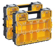 DeWalt Deep Pro Organisers Tool Storage Screw Nail Cups Storage Box 2 Pcs Pack