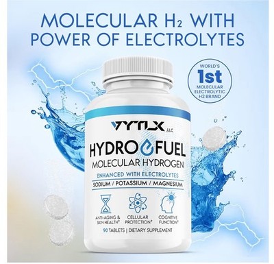 VYTLX LLC Hydro Fuel Molecular Hydrogen 60 Tablets Exp. 10/27