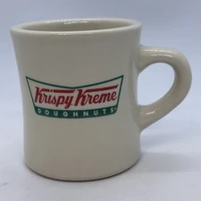 Krispy Kreme Doughnuts Coffee Mug Heavy Restaurant Diner Style 8 oz Cup **READ**