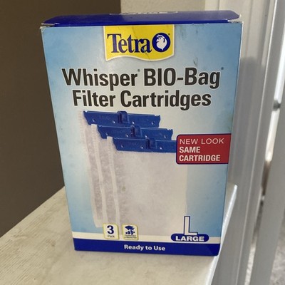 Tetra Whisper Bio-Bag Filter Cartridges Large 3-Pack   Ready-to-Use BLUE