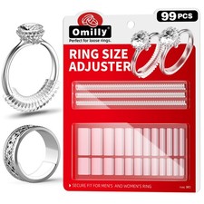 Ring Size Adjuster for Loose Rings - 99Pcs Invisible Ring Guard Set, Silicone