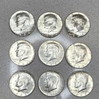 1964 Kennedy Half Dollar Silver 50C Coins Lot of 9 Circulated