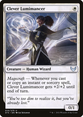 LP FOIL Clever Lumimancer (010) Strixhaven: School of Mages STX MTG Magic