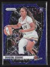 2024 Panini Prizm WNBA #65 Charisma Osborne Blue Velocity Prizms RC (D)