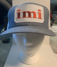 Vintage IMI Hat Snapback Trucker Large Patch USA