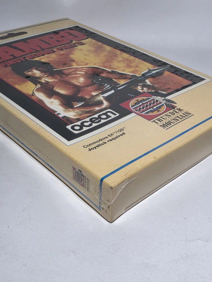 Vtg NEW SEALED Rambo First Blood Part II Commodore 64/128  - Image 2 of 4