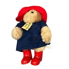 Vintage 1994 Paddington Bear Plush Kids Gifts Blue Coat Red Hat Boots 5 Inch