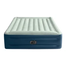 Intex Elevated 18" Pillow Rest Queen Air Mattress with Internal Pump -