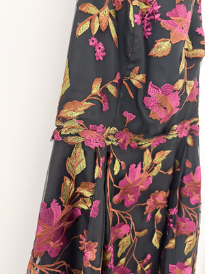 green emerald velvet dress Amazon.com: Adrianna Papell Women's Embroidered Column Midi Dress,  Pink/Yellow Multi 2 : Clothing, Shoes & Jewelry main image 0