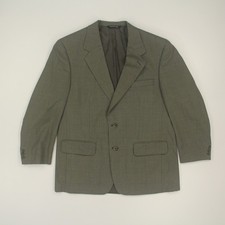 Burberrys' 100 Wool Blazer Sport Coat Men's Size 42 Gray 2 Button VTG USA