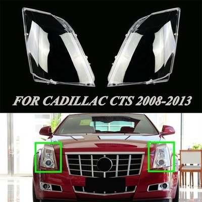 2Pcs Car Headlight Lens Covers Trim For Cadillac CTS 2008-2013 Left + Right USA