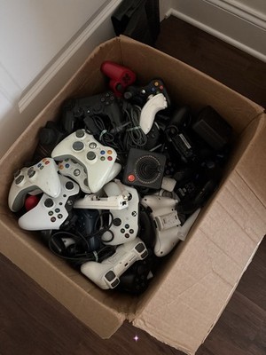 Lot Of 60 Assorted OEM Controllers - Playstation, Xbox, Wii, Sony, Microsoft.
