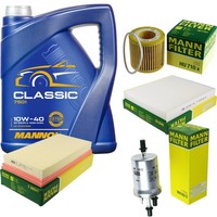 Inspektionspaket 5L Mannol Classic 10W-40 FüR VW Polo 1.2 12V Seat Ibiza III