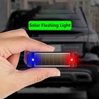 LED Solar Car Dummy Alarm Anti-Theft Flashing Warning Light Security System