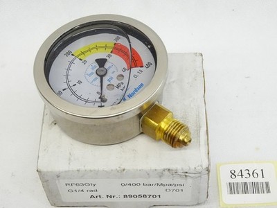 Nordson RF63Gly / 89058701 0/400 bar/Mpa/psi / Manometer /Neu OVP