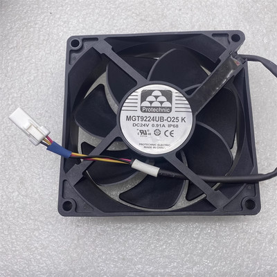 PROTECHNIC MGT9224UB-O25K DC24V 0.91A IP68 3-Wire Cooling Fan