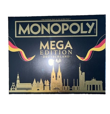 Hasbro Monopoly Mega Gold Edition 2+ Spieler, Ab 8 Jahren Deutsch NEU&OVP 