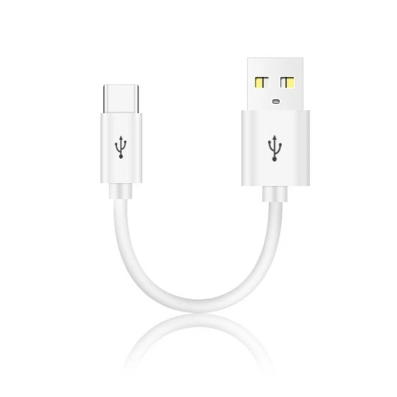 Short USB to Type-C Cable Cord Support Fast Charge & Data Transfer for Phone 15 - Image 2 of 4
