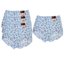 4 Bali Skimp Skamp Brief Panty L 7 Full Coverage Nylon Panties NWT 2633 LARGE