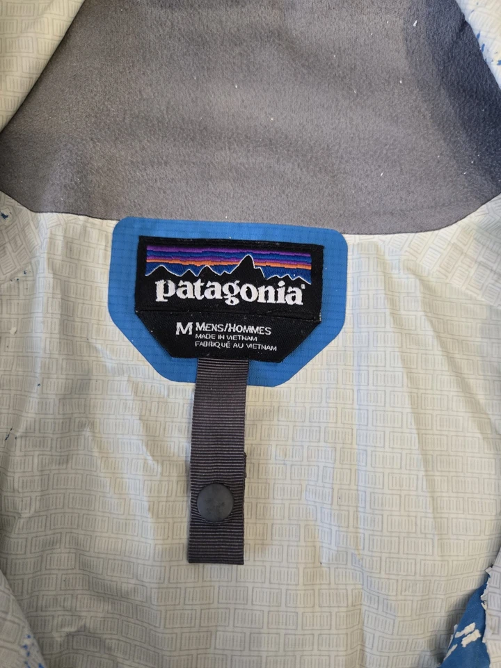 Chaqueta de Lluvia Patagonia Para Hombres MED Verde Azulado Torrentshell H2No Impermeable, Capucha 83801 Foto 3 de 4