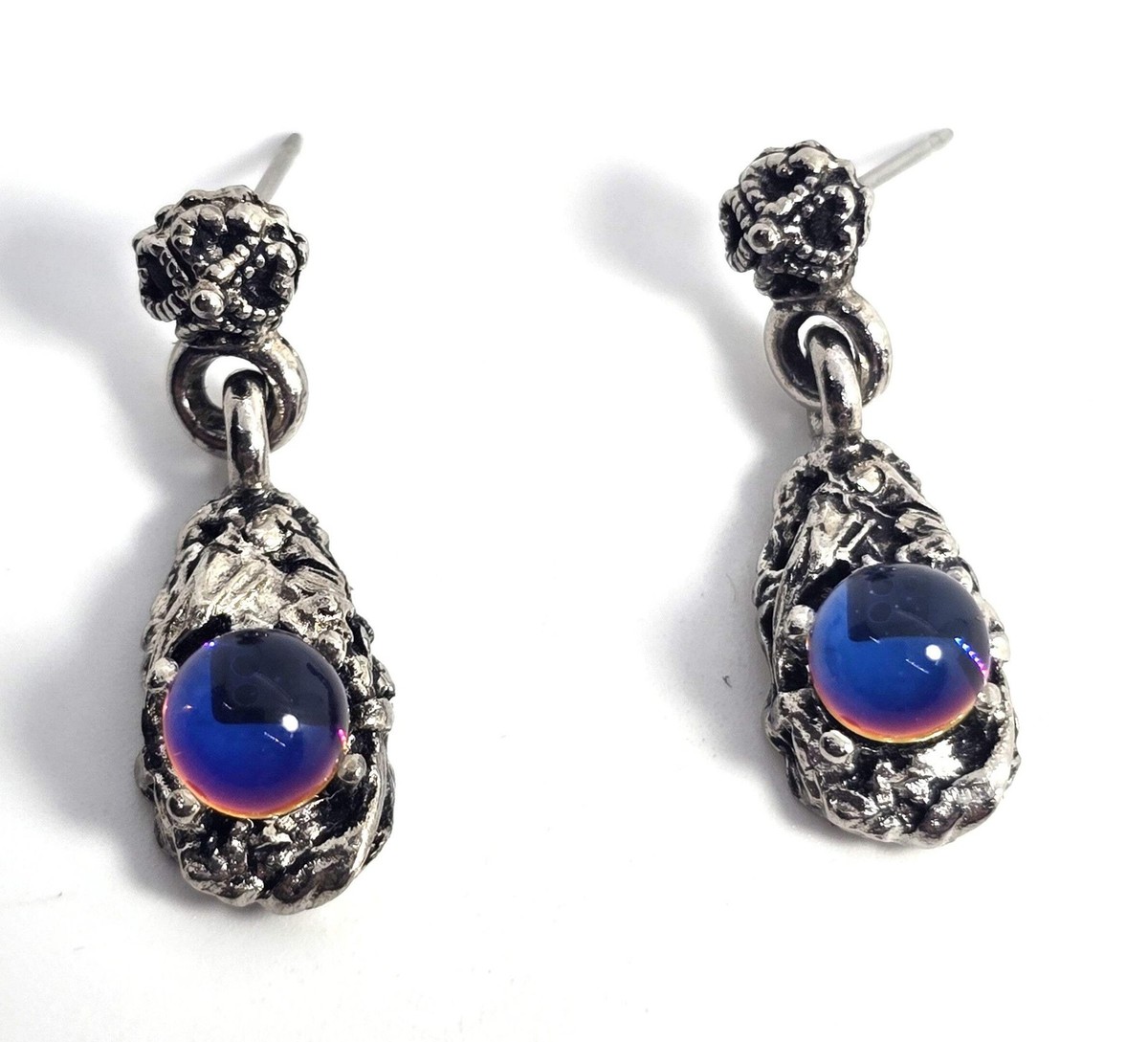 Magic rainbow orb vintage retro 1990's post drop earrings